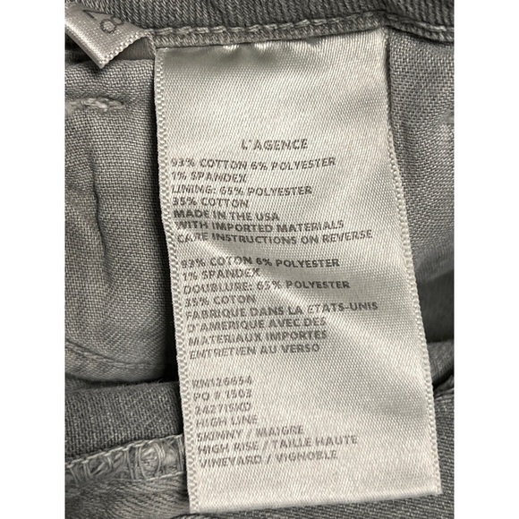 NWT L'AGENCE High Line Jean Vineyard 28 - Picture 4 of 7